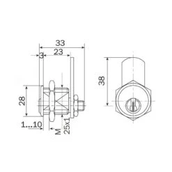ISEO R9 Country Hebelzylinder