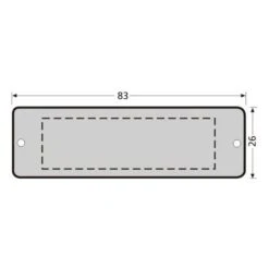 RENZ ALU Namensschildplatte 97-9-00211