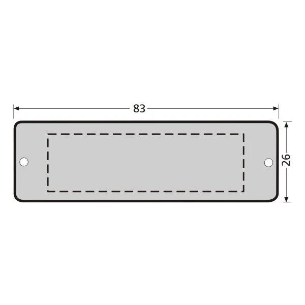 RENZ ALU Namensschildplatte 97-9-00211 1 RENZ ALU Namensschildplatte 97-9-00211