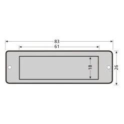 RENZ ALU Namensschildrahmen 97-9-00212