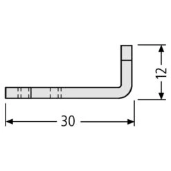 RENZ Riegel Gekröpft 97-9-00363