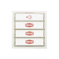 RENZ Tastenmodul Mit 1 Lichttaster + 3 Klingeltaster