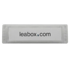 Leabox Namensschild Klar 75x22