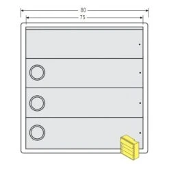 RENZ Tastenmodul RSA2 Kompakt - 3 Klingeln