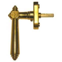 Historischer Fenstergriff - "Altdresden" - Mit DIN- Rostette Mit Rastung