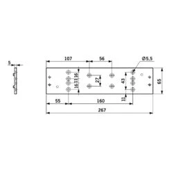 DORMA Montageplatte TS 91