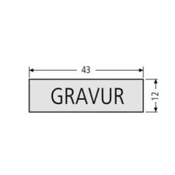 RENZ Lippert Namenschildeinlage Mit Gravur