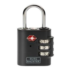 Burg Wächter Zahlen-Vorhangschloss TSA 77